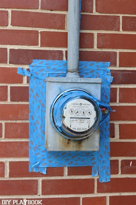 can i paint my outside electric meter box|how to paint electric meter.